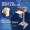 Sealer Sales 18" W-Series Direct Heat Foot Sealer w/ 15mm Serrated Seal Width - PTFE Coated W-450DTS